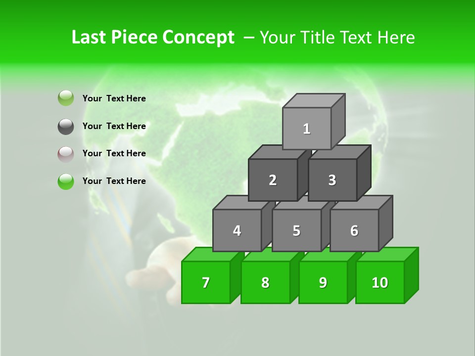 A Person Holding A Green Earth In Their Hands PowerPoint Template