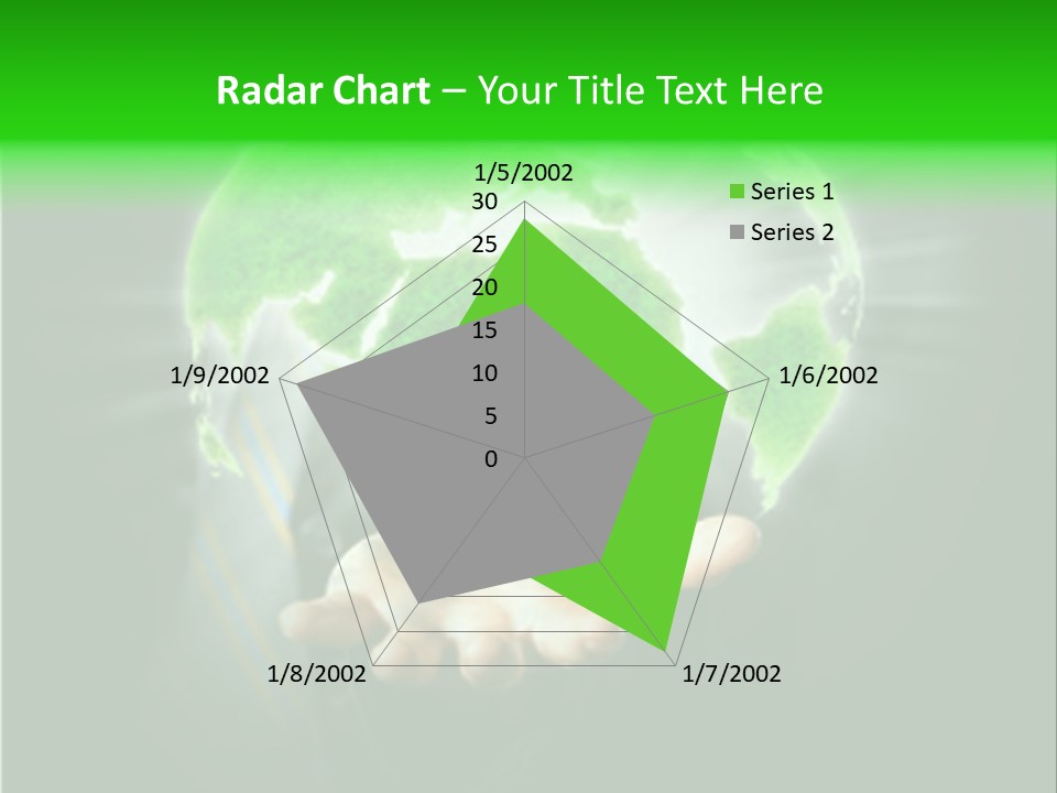 A Person Holding A Green Earth In Their Hands PowerPoint Template