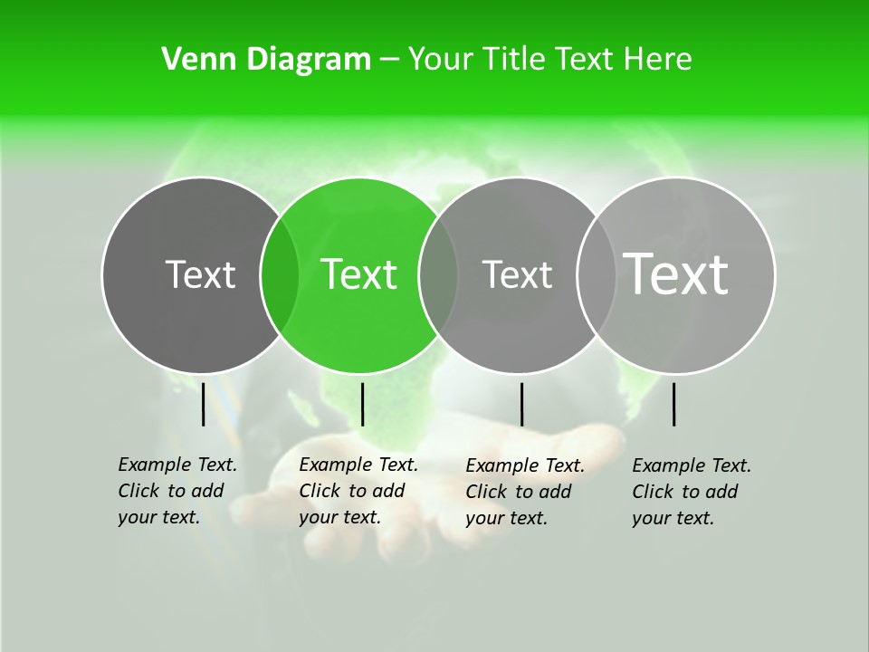 A Person Holding A Green Earth In Their Hands PowerPoint Template