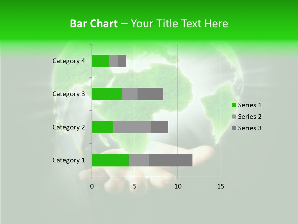 A Person Holding A Green Earth In Their Hands PowerPoint Template