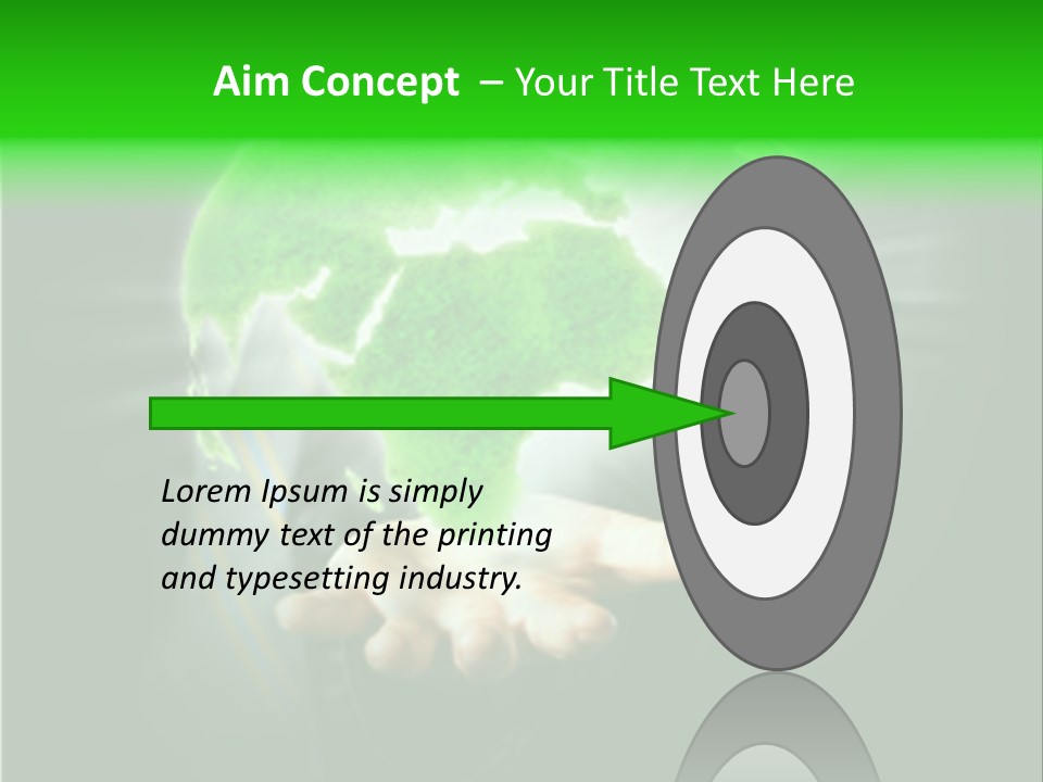A Person Holding A Green Earth In Their Hands PowerPoint Template