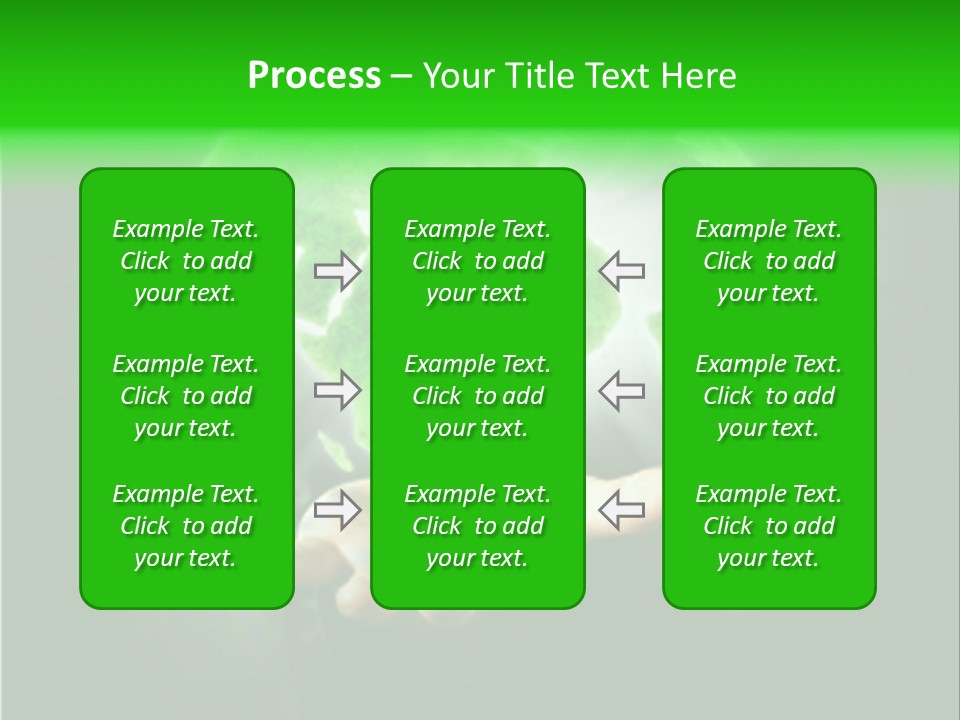 A Person Holding A Green Earth In Their Hands PowerPoint Template