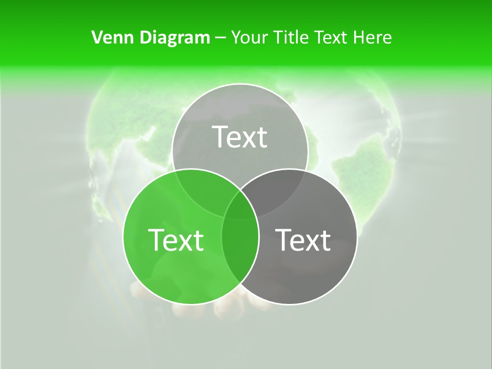 A Person Holding A Green Earth In Their Hands PowerPoint Template