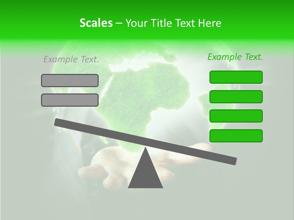 A Person Holding A Green Earth In Their Hands PowerPoint Template