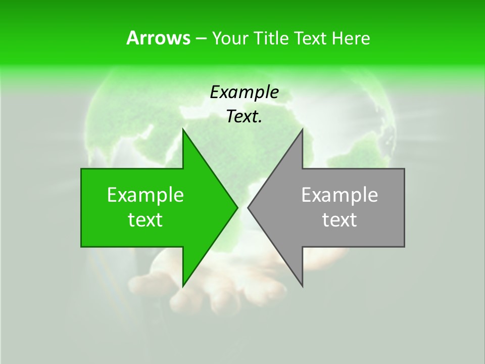 A Person Holding A Green Earth In Their Hands PowerPoint Template