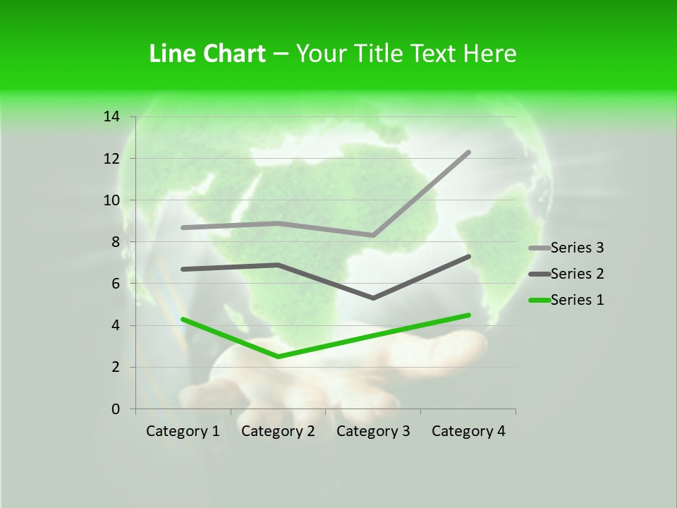 A Person Holding A Green Earth In Their Hands PowerPoint Template