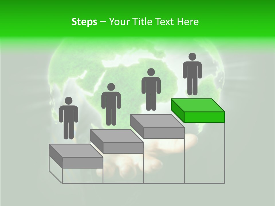 A Person Holding A Green Earth In Their Hands PowerPoint Template