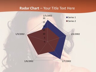 A Beautiful Woman With Long Hair Posing For A Picture PowerPoint Template