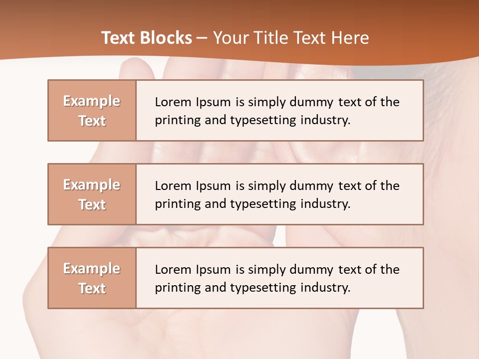 A Woman Holding Her Ear Up To Her Ear PowerPoint Template