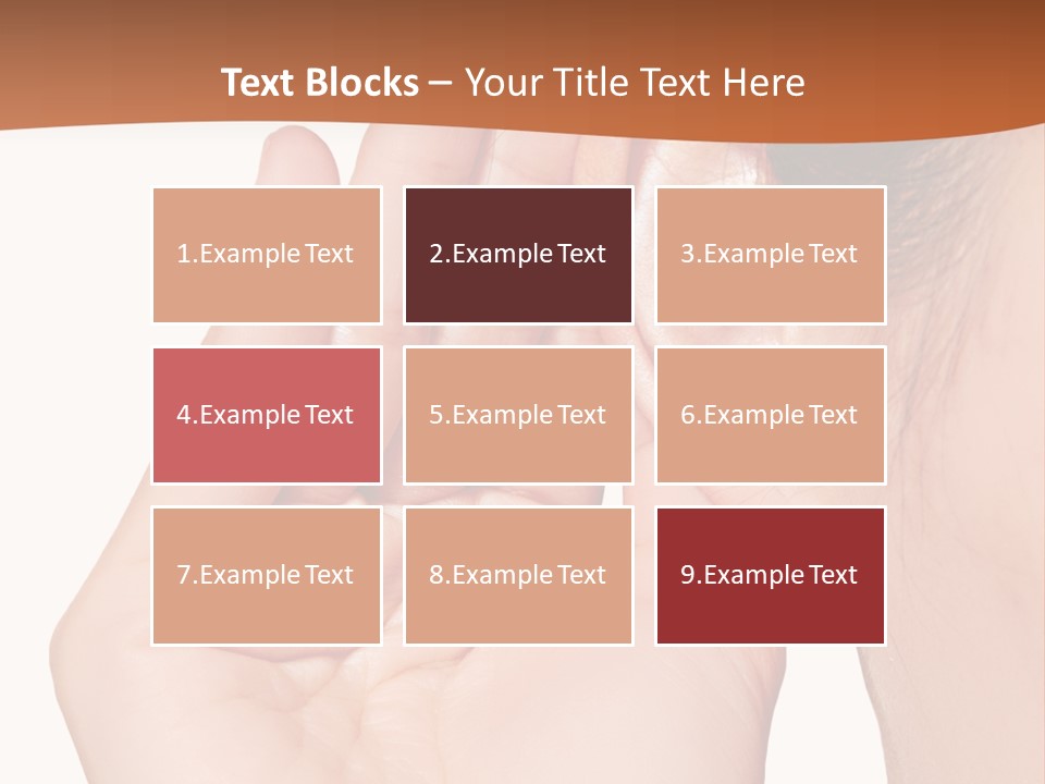 A Woman Holding Her Ear Up To Her Ear PowerPoint Template