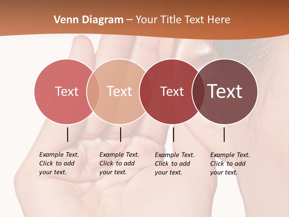 A Woman Holding Her Ear Up To Her Ear PowerPoint Template