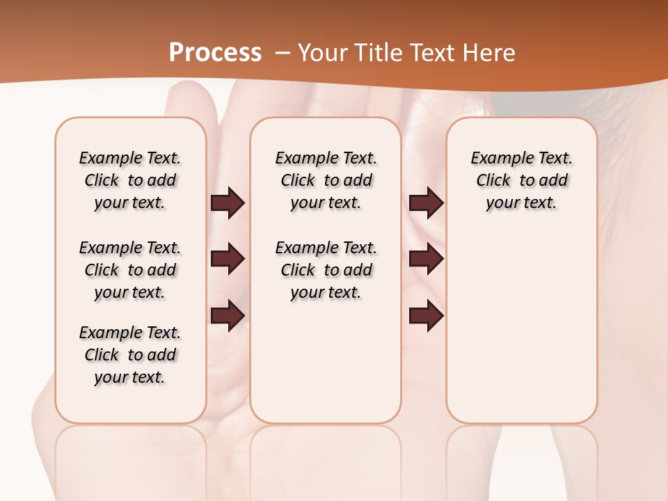 A Woman Holding Her Ear Up To Her Ear PowerPoint Template