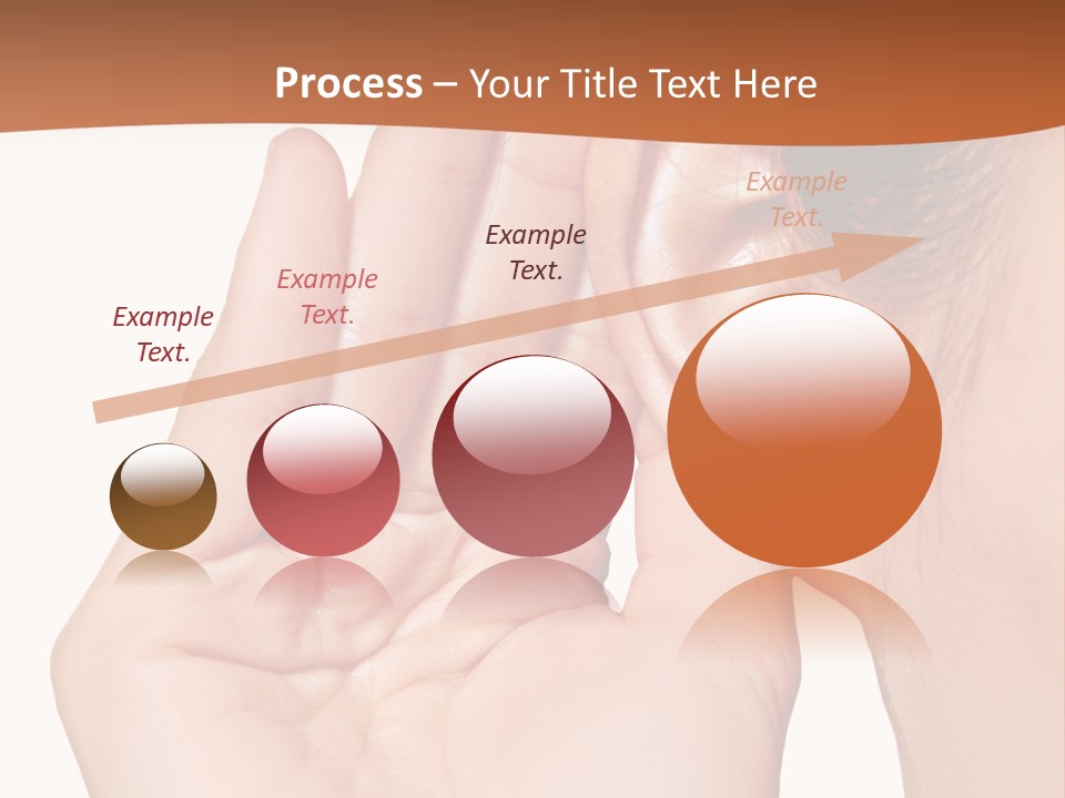 A Woman Holding Her Ear Up To Her Ear PowerPoint Template