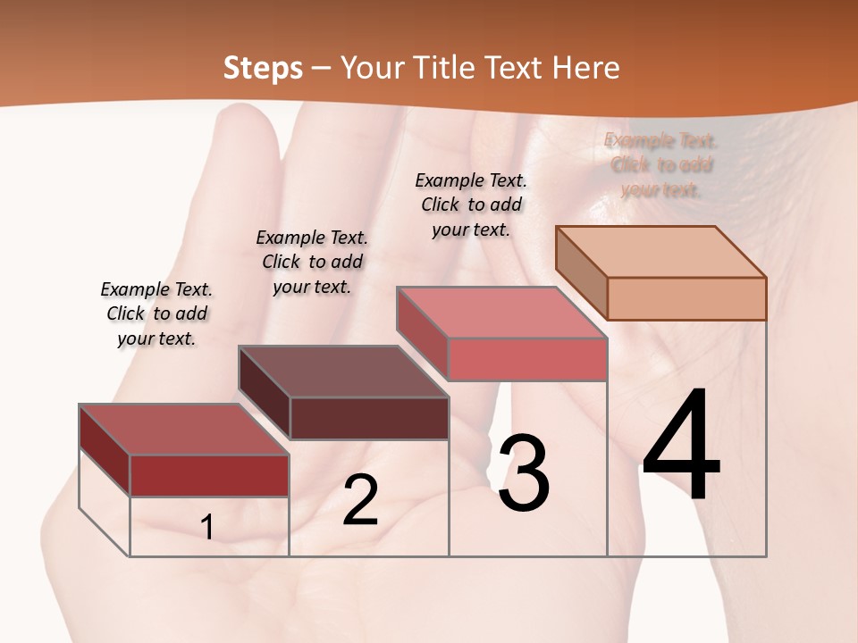 A Woman Holding Her Ear Up To Her Ear PowerPoint Template