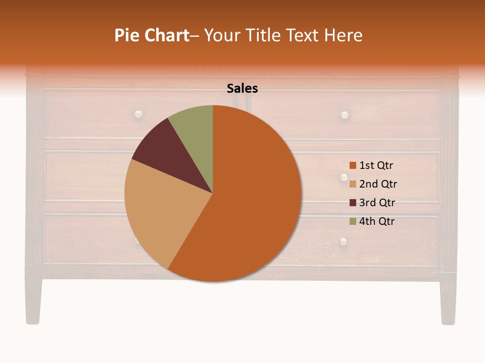 A Wooden Dresser With Many Drawers And Knobs PowerPoint Template