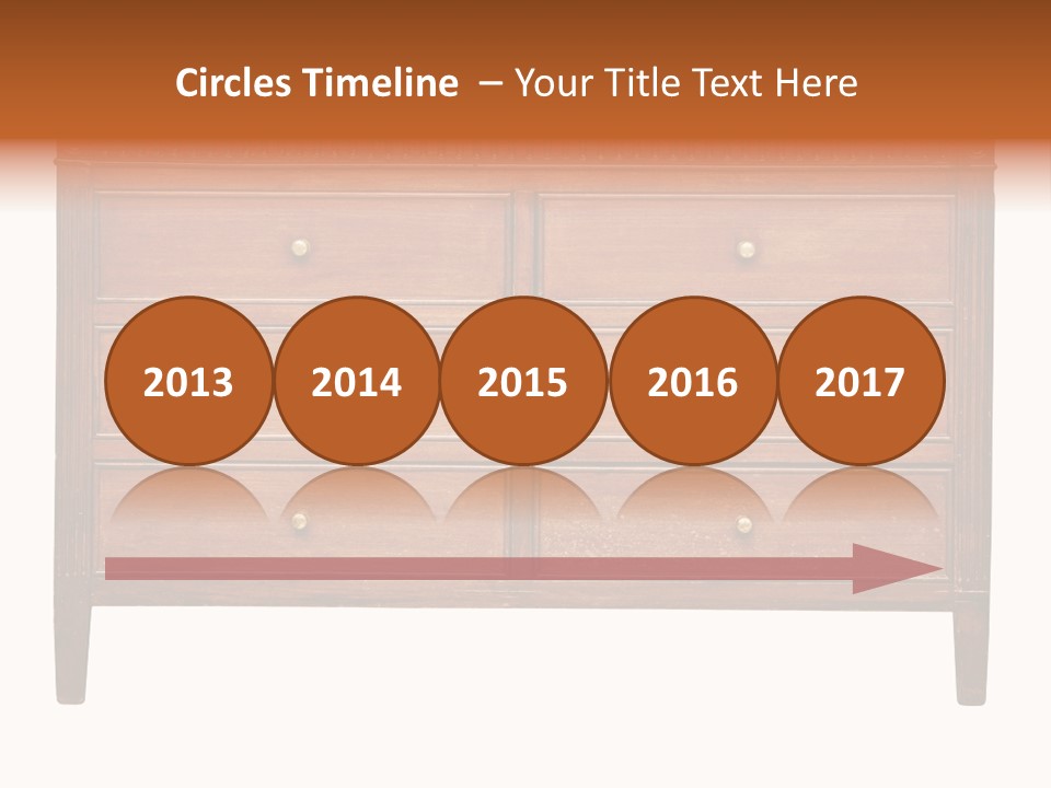 A Wooden Dresser With Many Drawers And Knobs PowerPoint Template