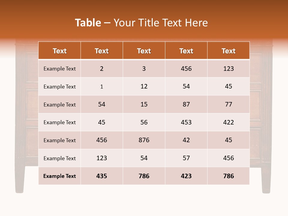 A Wooden Dresser With Many Drawers And Knobs PowerPoint Template