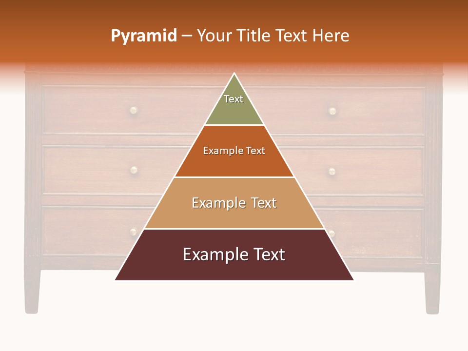 A Wooden Dresser With Many Drawers And Knobs PowerPoint Template