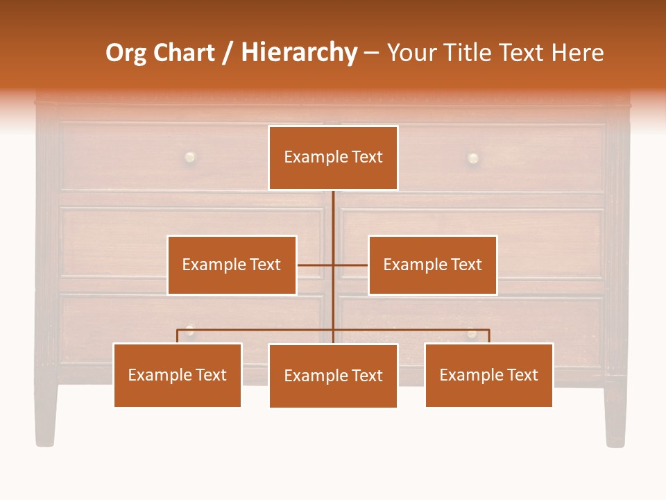 A Wooden Dresser With Many Drawers And Knobs PowerPoint Template