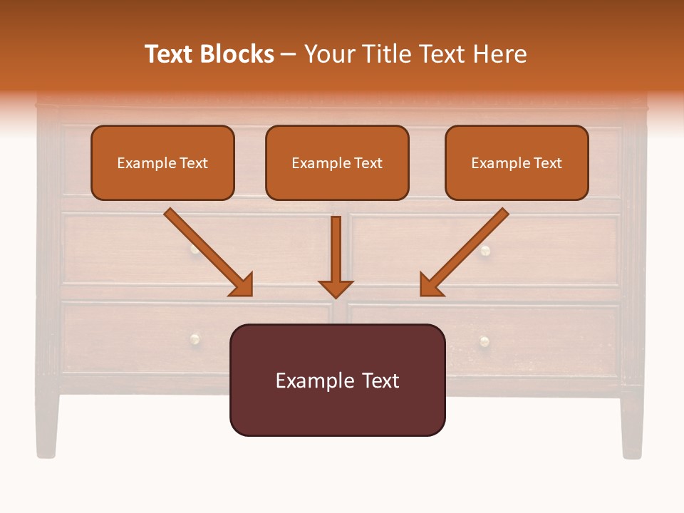 A Wooden Dresser With Many Drawers And Knobs PowerPoint Template