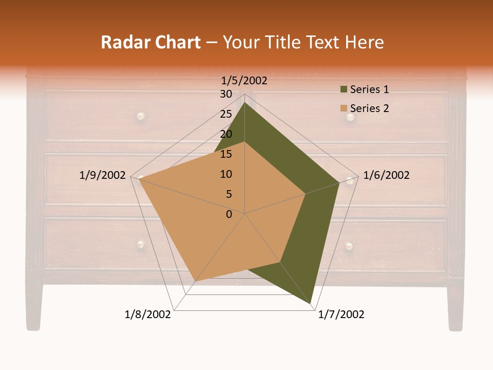 A Wooden Dresser With Many Drawers And Knobs PowerPoint Template