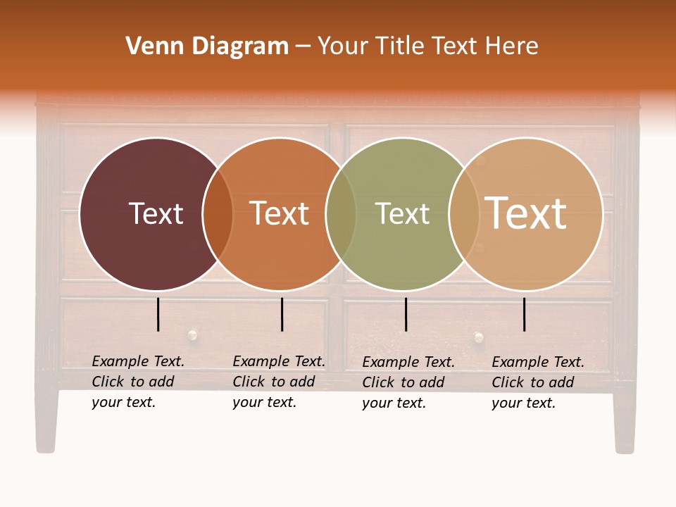A Wooden Dresser With Many Drawers And Knobs PowerPoint Template