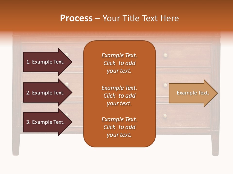 A Wooden Dresser With Many Drawers And Knobs PowerPoint Template