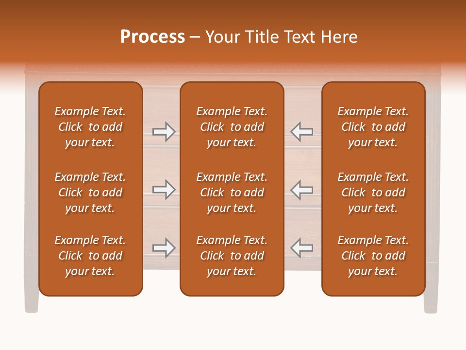 A Wooden Dresser With Many Drawers And Knobs PowerPoint Template