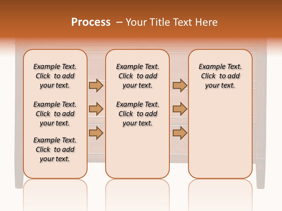A Wooden Dresser With Many Drawers And Knobs PowerPoint Template