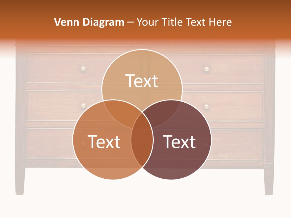 A Wooden Dresser With Many Drawers And Knobs PowerPoint Template
