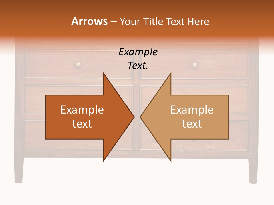 A Wooden Dresser With Many Drawers And Knobs PowerPoint Template