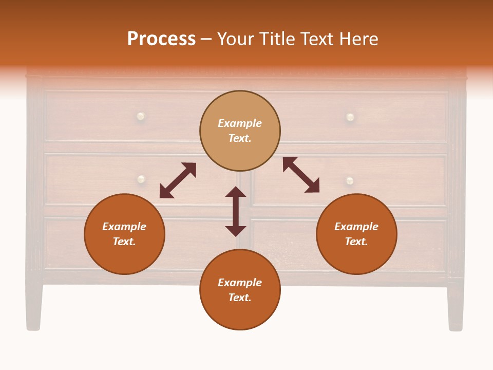 A Wooden Dresser With Many Drawers And Knobs PowerPoint Template
