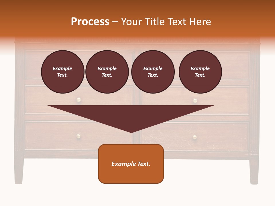 A Wooden Dresser With Many Drawers And Knobs PowerPoint Template
