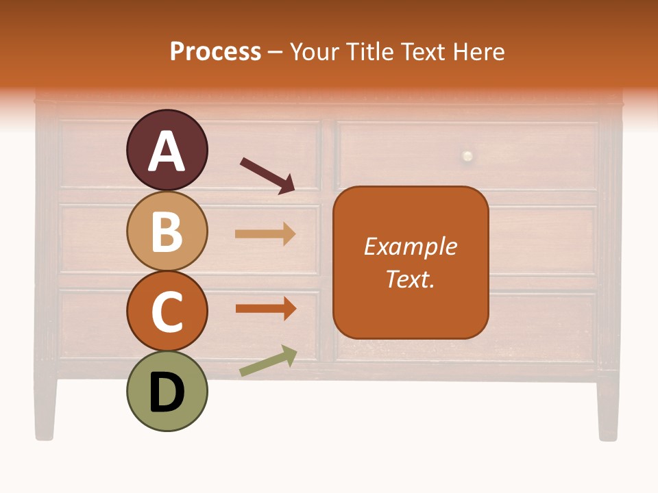 A Wooden Dresser With Many Drawers And Knobs PowerPoint Template