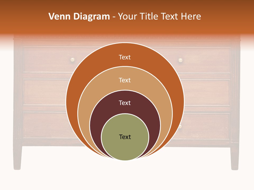 A Wooden Dresser With Many Drawers And Knobs PowerPoint Template