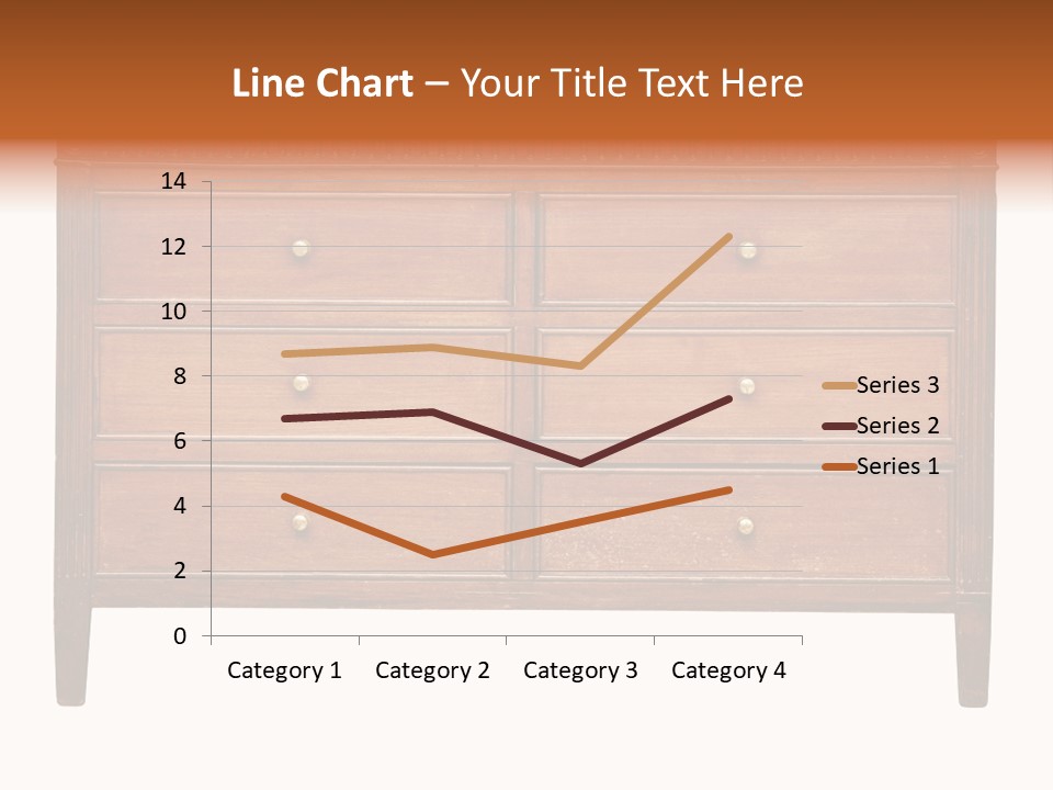 A Wooden Dresser With Many Drawers And Knobs PowerPoint Template