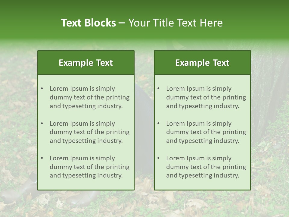 A Woman Sitting Under A Tree Holding A Leaf PowerPoint Template