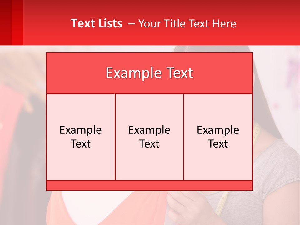 A Woman Looking At A Dress On A Mannequin PowerPoint Template