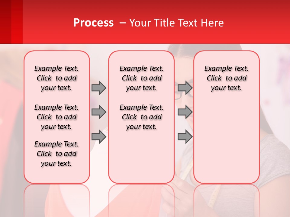 A Woman Looking At A Dress On A Mannequin PowerPoint Template