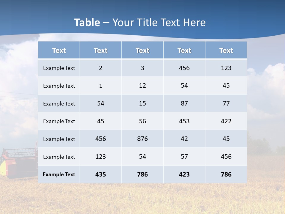 A Big Red Truck Driving Through A Field PowerPoint Template