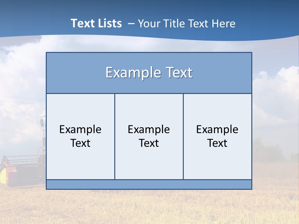 A Big Red Truck Driving Through A Field PowerPoint Template