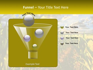 A Corn Field With Clouds In The Background PowerPoint Template