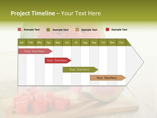 A Piece Of Watermelon Sitting On Top Of A Cutting Board PowerPoint Template