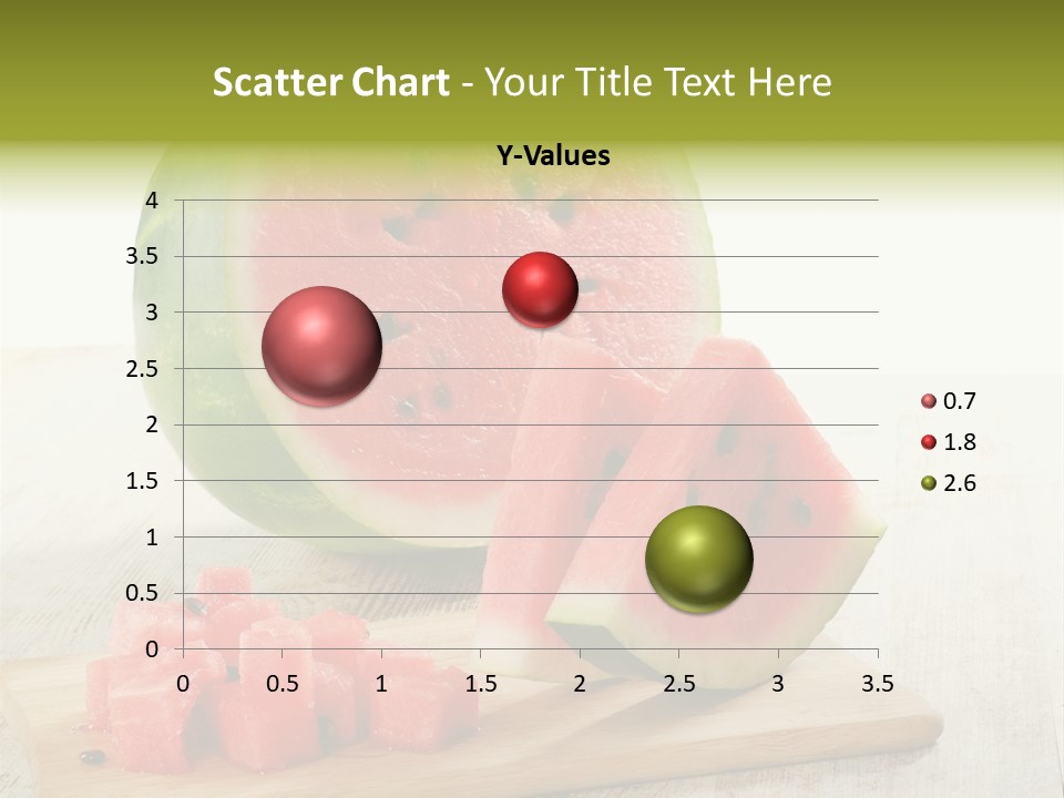 A Piece Of Watermelon Sitting On Top Of A Cutting Board PowerPoint Template