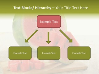 A Piece Of Watermelon Sitting On Top Of A Cutting Board PowerPoint Template