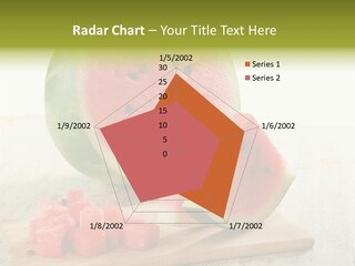 A Piece Of Watermelon Sitting On Top Of A Cutting Board PowerPoint Template