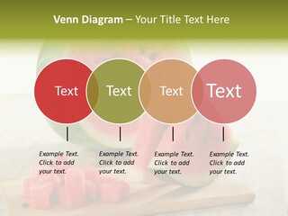 A Piece Of Watermelon Sitting On Top Of A Cutting Board PowerPoint Template