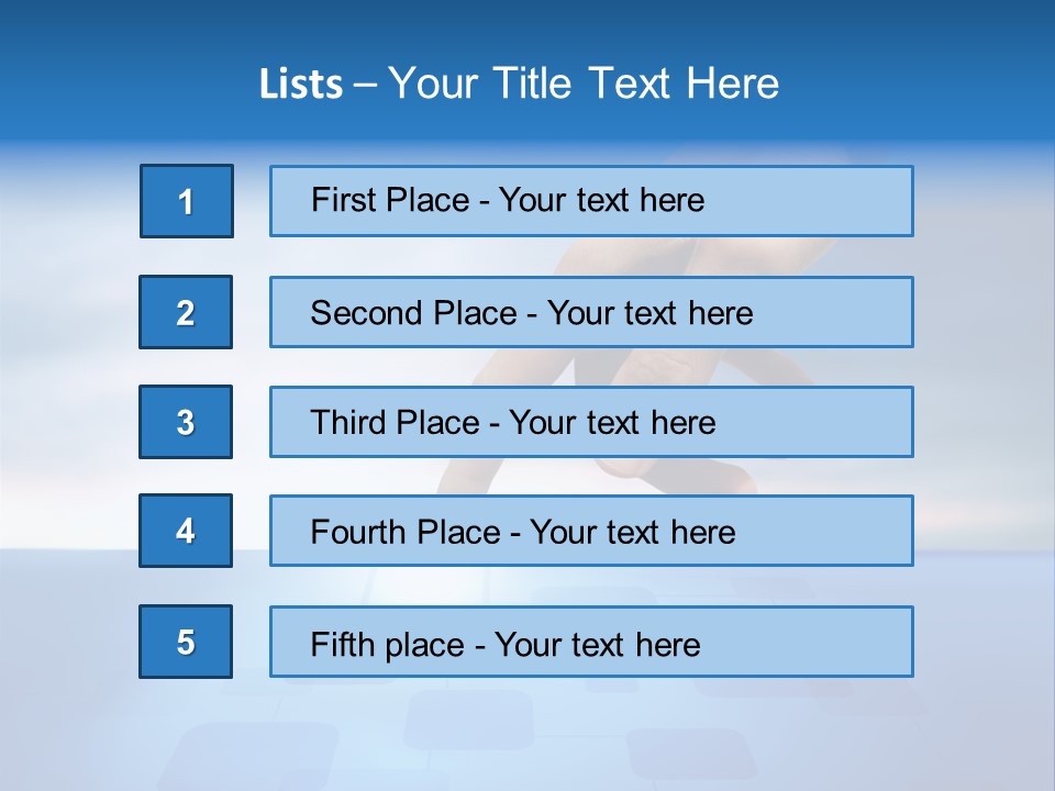 A Person's Hand Reaching For Something On A Blue Background PowerPoint Template