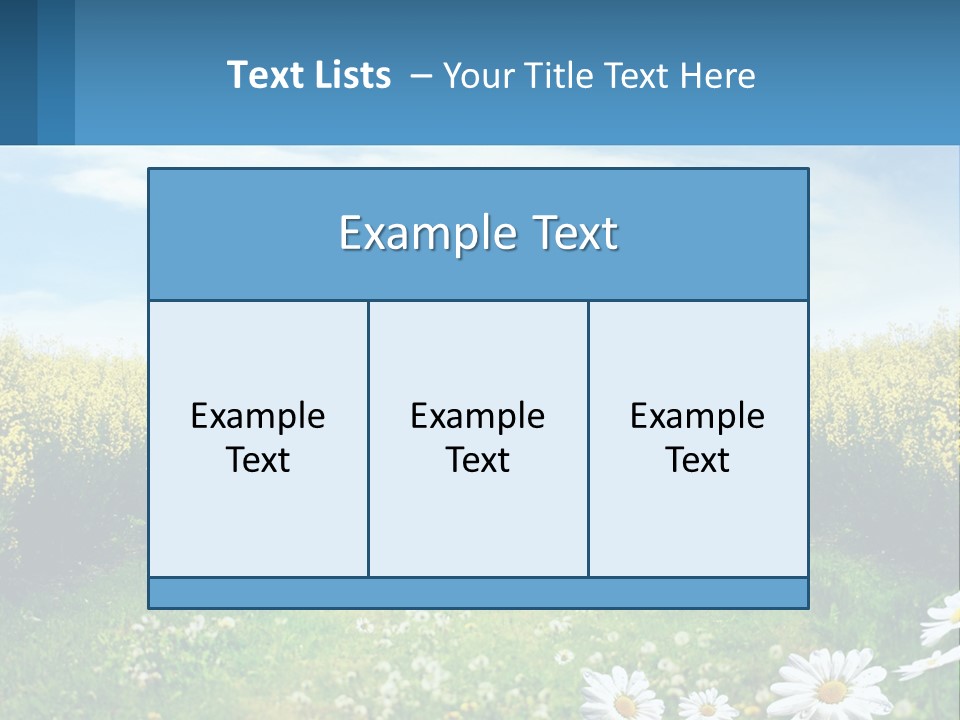 A Field Of Flowers With The Sun In The Background PowerPoint Template