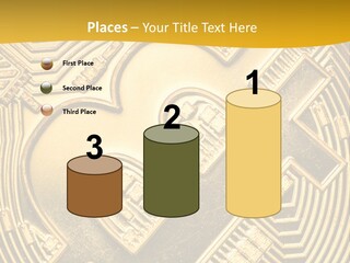 A Golden Powerpoint Presentation Is Shown PowerPoint Template